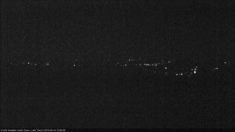 Lake Travis webcam, September 14, 2016 10:30 PM CT