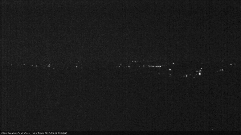 Lake Travis webcam, September 14, 2016 10:35 PM CT