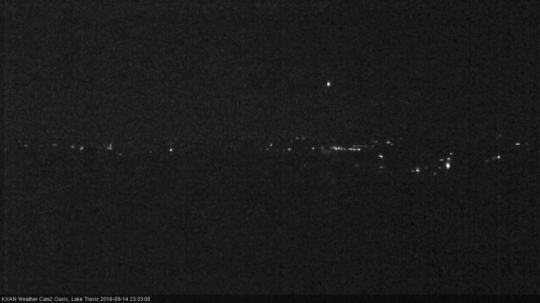 Lake Travis webcam, September 14, 2016 10:50 PM CT
