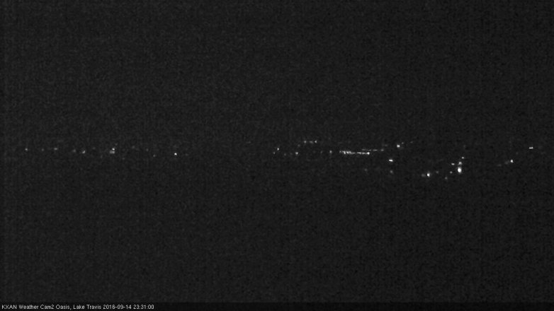 Lake Travis webcam, September 14, 2016 10:55 PM CT