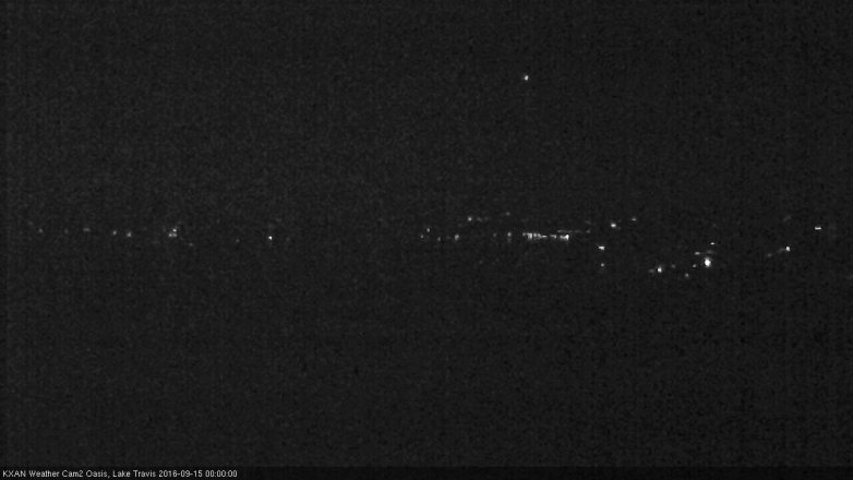 Lake Travis webcam, September 14, 2016 11:10 PM CT