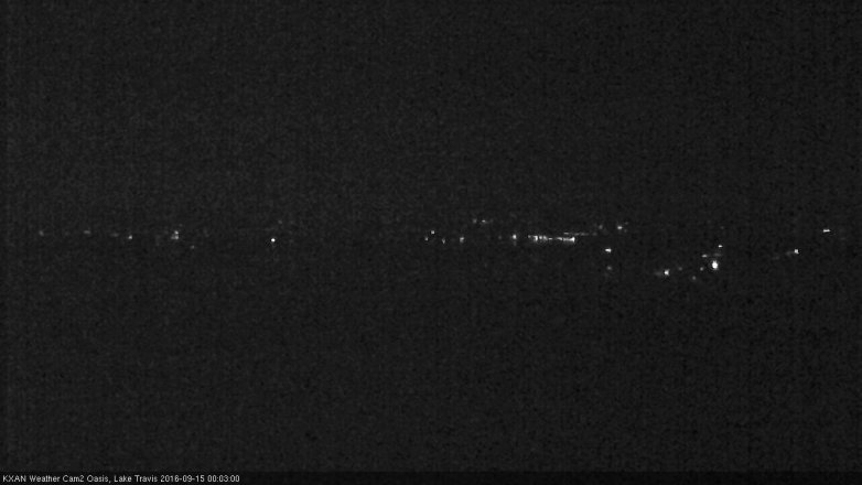Lake Travis webcam, September 14, 2016 11:35 PM CT