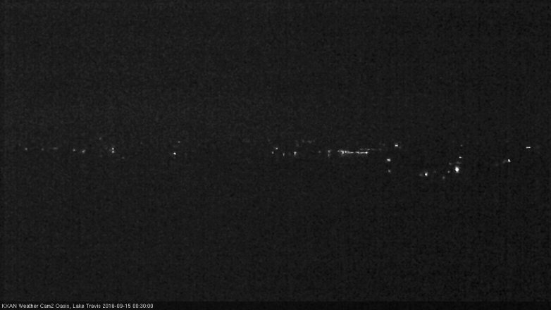 Lake Travis webcam, September 14, 2016 11:40 PM CT