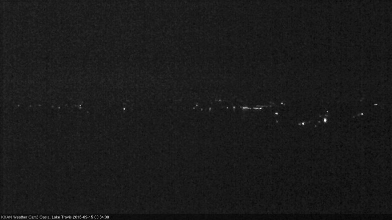 Lake Travis webcam, September 14, 2016 12:00 AM CT