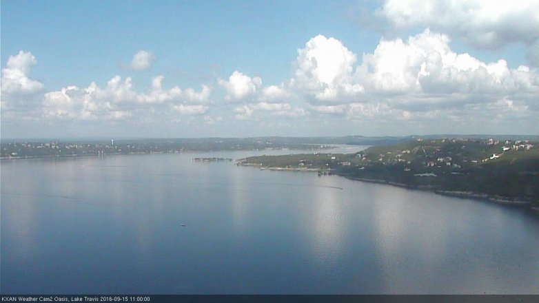 Lake Travis webcam, September 15, 2016 10:10 AM CT