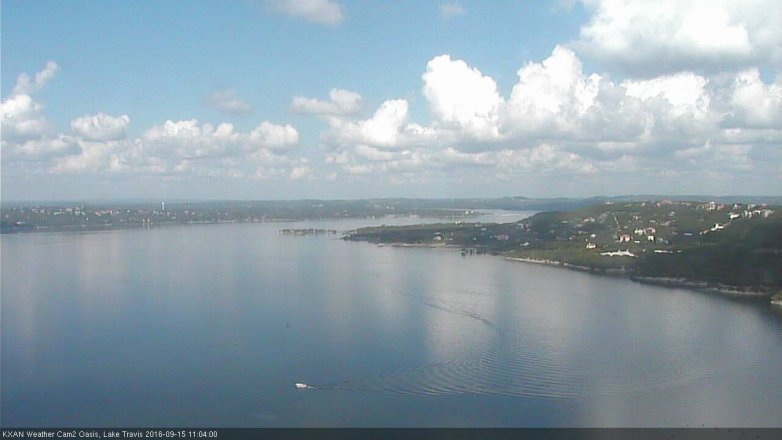 Lake Travis webcam, September 15, 2016 10:15 AM CT