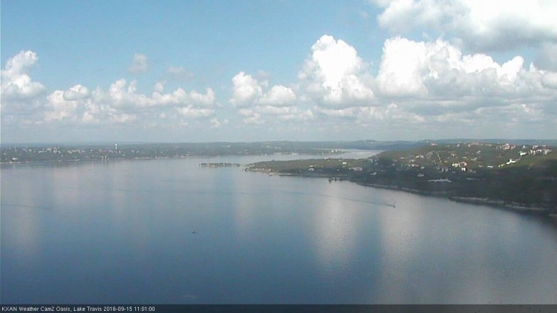 Lake Travis webcam, September 15, 2016 10:20 AM CT