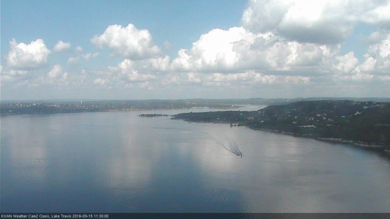 Lake Travis webcam, September 15, 2016 10:35 AM CT