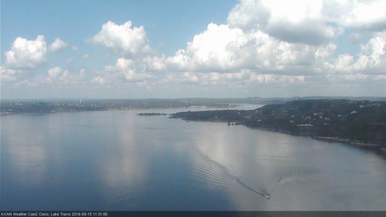 Lake Travis webcam, September 15, 2016 10:55 AM CT
