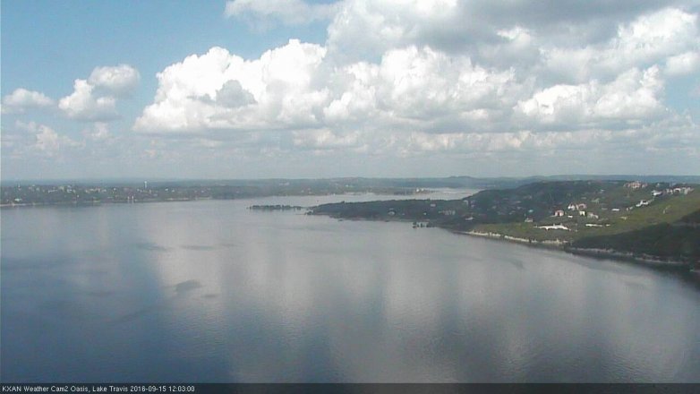 Lake Travis webcam, September 15, 2016 11:20 AM CT