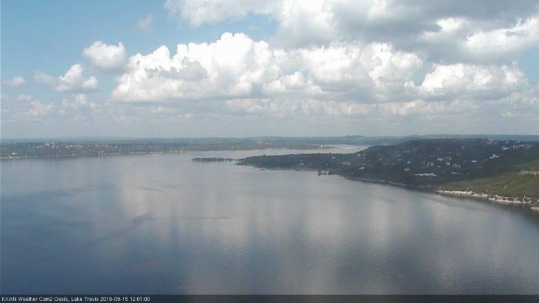 Lake Travis webcam, September 15, 2016 11:30 AM CT