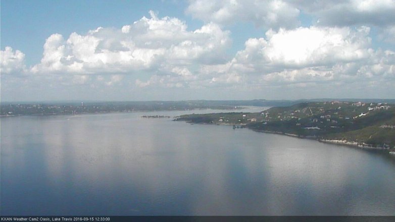 Lake Travis webcam, September 15, 2016 11:50 AM CT
