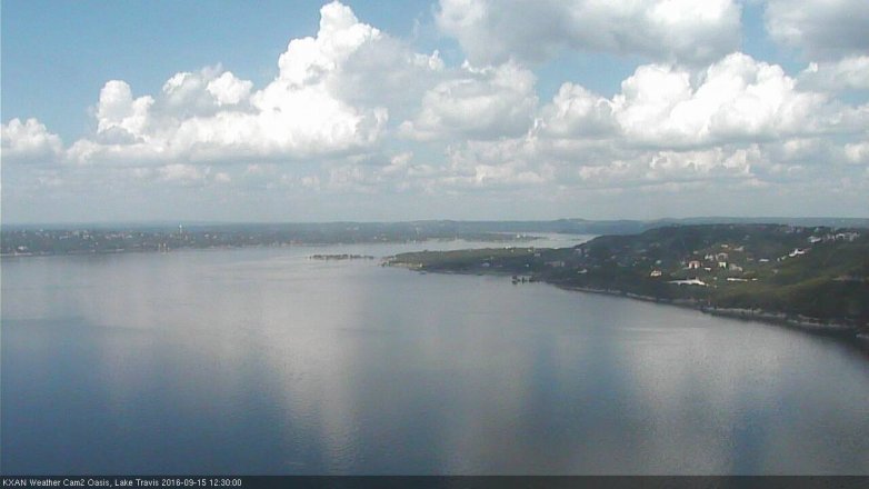 Lake Travis webcam, September 15, 2016 11:55 AM CT