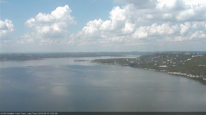 Lake Travis webcam, September 15, 2016 12:05 PM CT