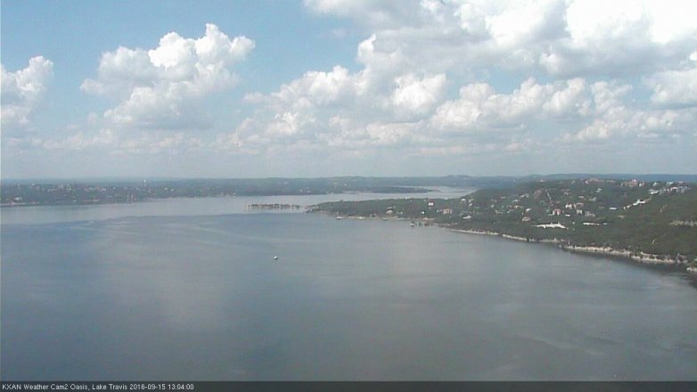 Lake Travis webcam, September 15, 2016 12:35 PM CT