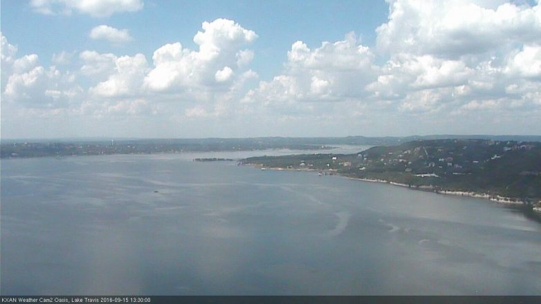 Lake Travis webcam, September 15, 2016 12:40 PM CT
