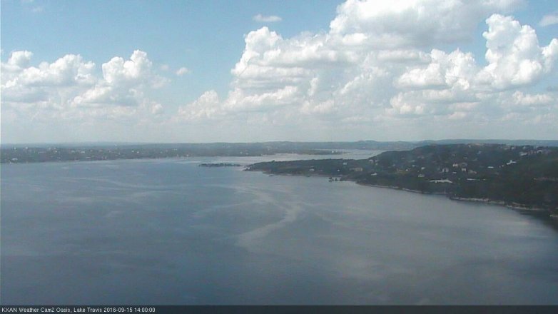 Lake Travis webcam, September 15, 2016 1:20 PM CT