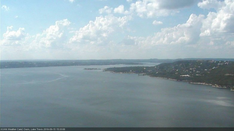 Lake Travis webcam, September 15, 2016 2:40 PM CT