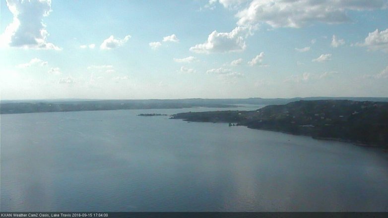 Lake Travis webcam, September 15, 2016 4:10 PM CT