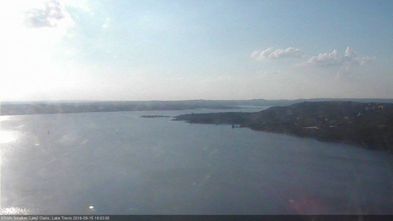Lake Travis webcam, September 15, 2016 5:10 PM CT