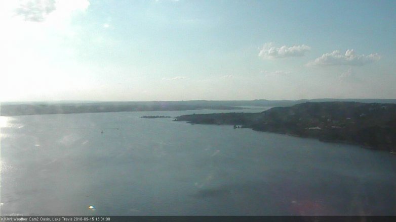 Lake Travis webcam, September 15, 2016 5:15 PM CT