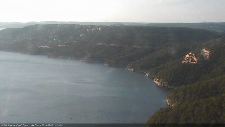 Lake Travis webcam, September 15, 2016 6:05 PM CT