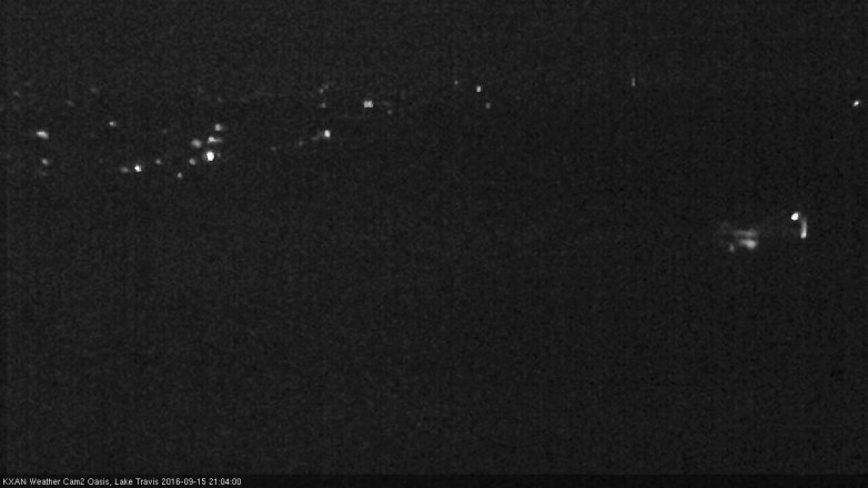 Lake Travis webcam, September 15, 2016 8:10 PM CT