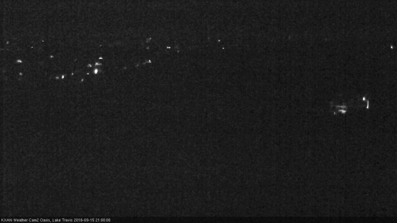 Lake Travis webcam, September 15, 2016 8:15 PM CT