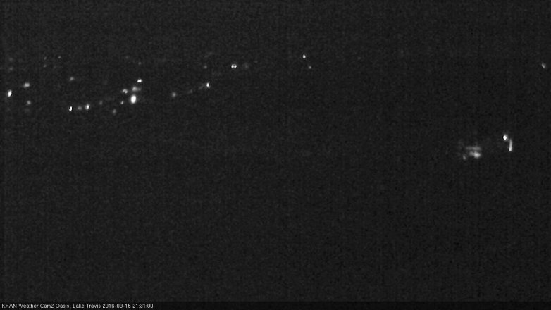 Lake Travis webcam, September 15, 2016 8:40 PM CT