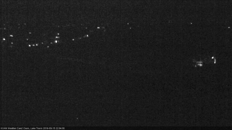 Lake Travis webcam, September 15, 2016 9:15 PM CT