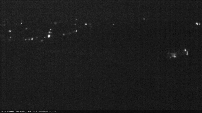 Lake Travis webcam, September 15, 2016 9:35 PM CT