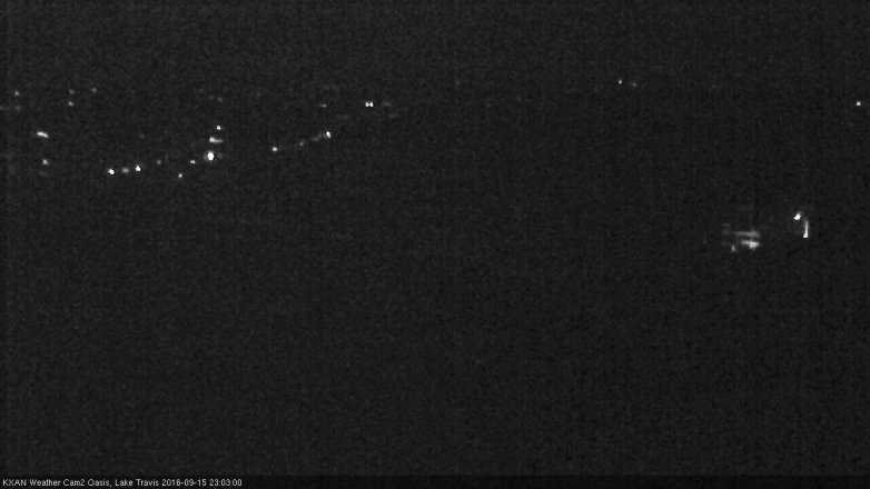Lake Travis webcam, September 15, 2016 10:15 PM CT
