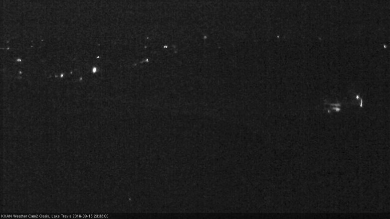 Lake Travis webcam, September 15, 2016 10:40 PM CT