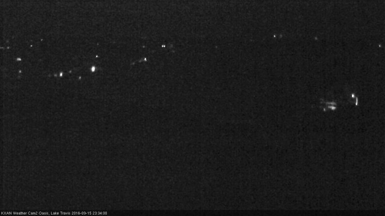 Lake Travis webcam, September 15, 2016 10:55 PM CT