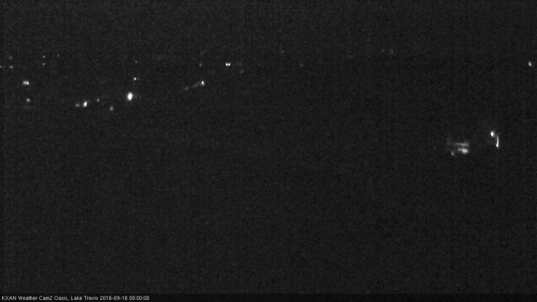 Lake Travis webcam, September 15, 2016 11:10 PM CT