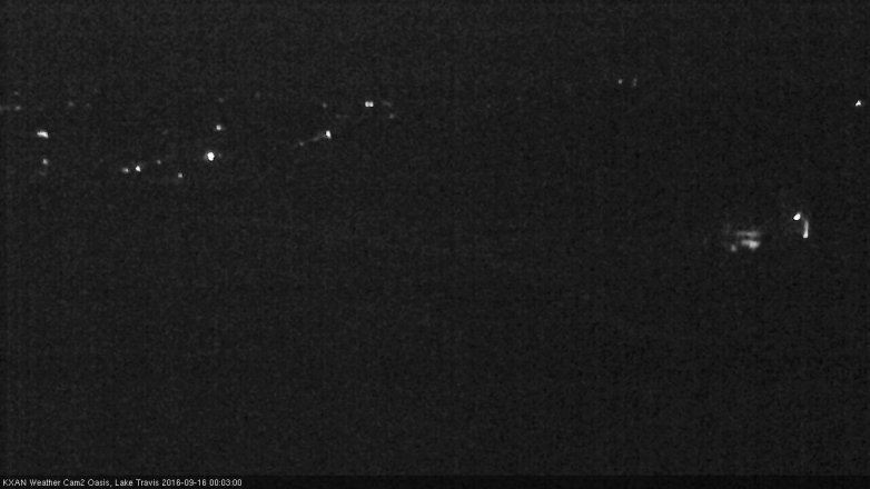 Lake Travis webcam, September 15, 2016 11:20 PM CT