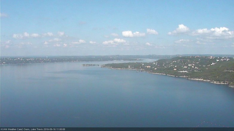 Lake Travis webcam, September 16, 2016 10:25 AM CT