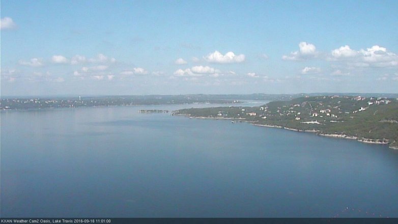 Lake Travis webcam, September 16, 2016 10:30 AM CT