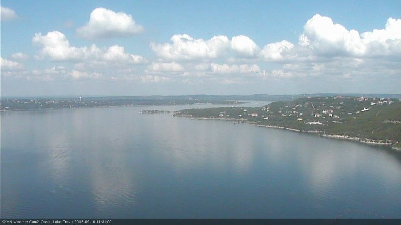 Lake Travis webcam, September 16, 2016 10:55 AM CT