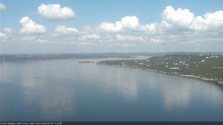 Lake Travis webcam, September 16, 2016 11:00 AM CT