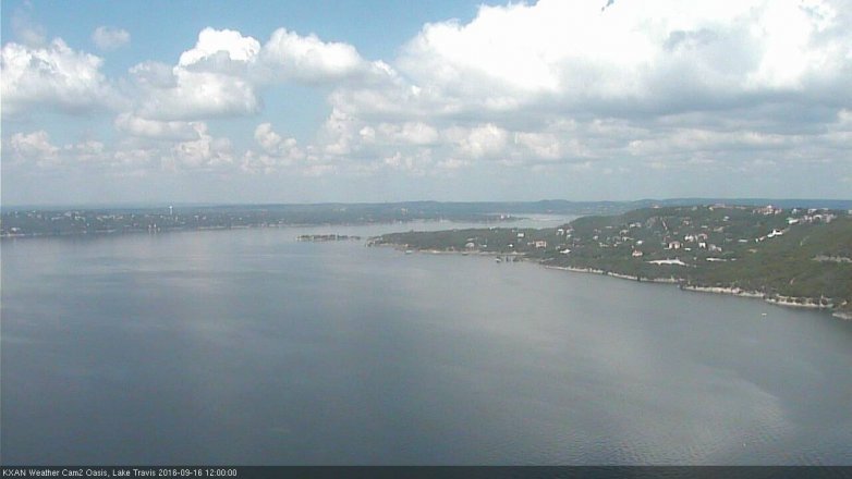 Lake Travis webcam, September 16, 2016 11:05 AM CT