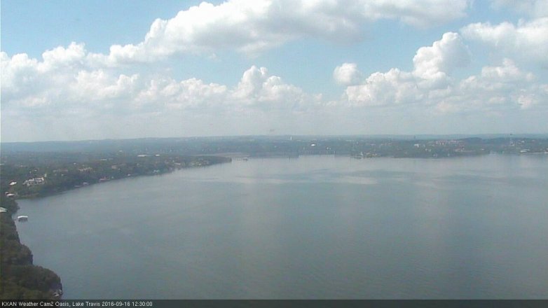 Lake Travis webcam, September 16, 2016 11:45 AM CT