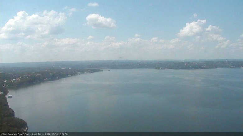 Lake Travis webcam, September 16, 2016 12:10 PM CT