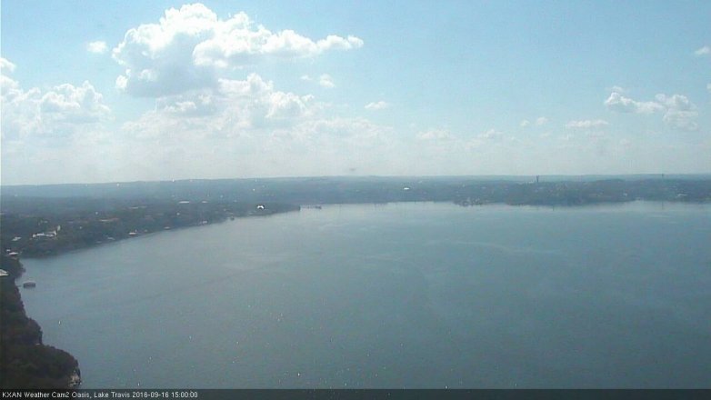 Lake Travis webcam, September 16, 2016 2:10 PM CT