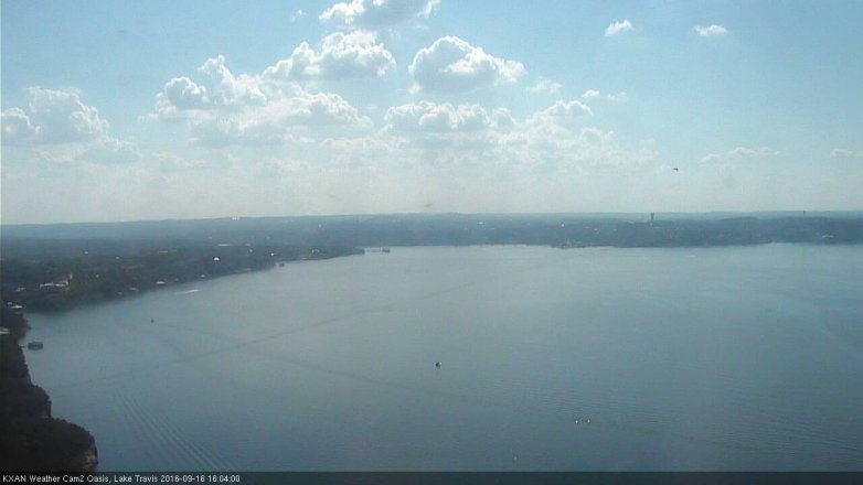 Lake Travis webcam, September 16, 2016 3:30 PM CT