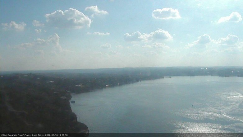 Lake Travis webcam, September 16, 2016 4:05 PM CT