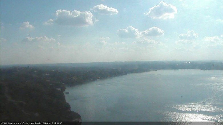 Lake Travis webcam, September 16, 2016 4:25 PM CT