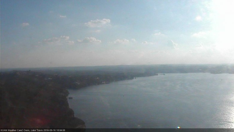 Lake Travis webcam, September 16, 2016 5:30 PM CT
