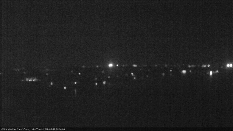 Lake Travis webcam, September 16, 2016 7:40 PM CT