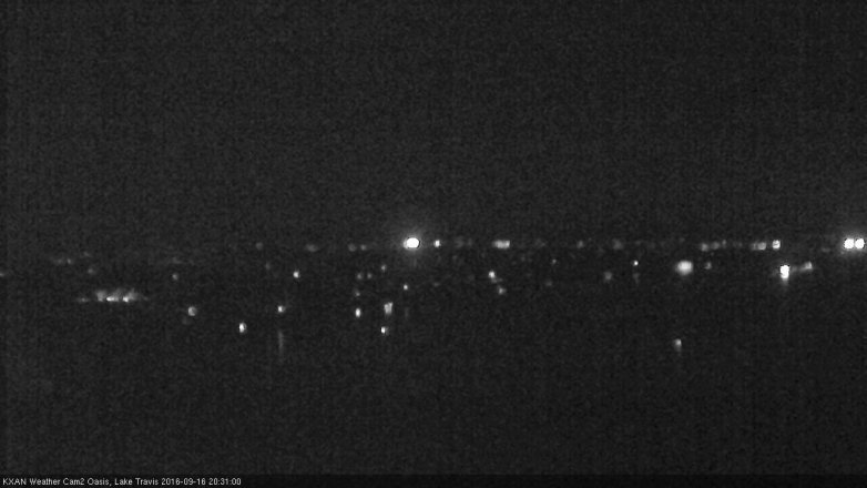 Lake Travis webcam, September 16, 2016 7:55 PM CT